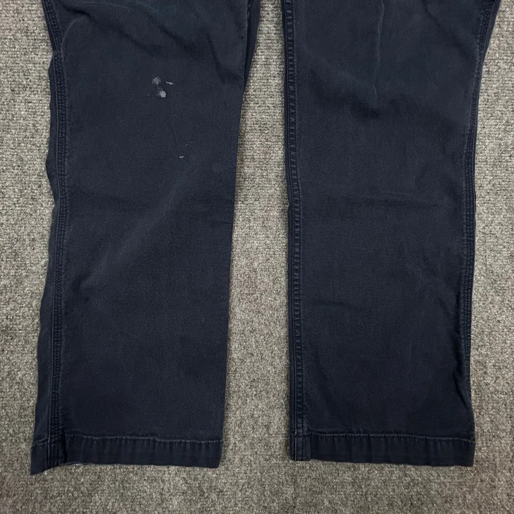 Carhartt Cargo Work Pants Mens 36x32 Blue Rugged Flex Relaxed Fit Canvas Utility